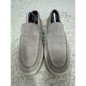 Nordstrom Tan Suede Ortholite Slip On Loafers Mens 9.5M Comfort Non Marking